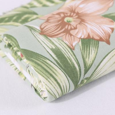 China Wholesale Digital Printed Flower T/C Canvas Fabric Tear-Resistant Material Upholstery Fabric For Bags for sale