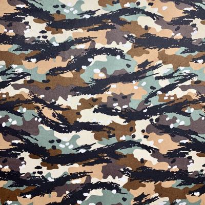 China Wholesale Tear-Resistant Twill Camouflage Printed Fabrics Military Uniform 100% Polyester Fabric For Uniform Garment for sale