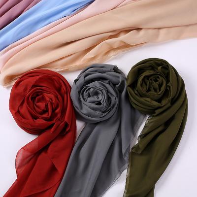 China Square 2021 Indonesia Malaysia Turkis Fashionable Wholesale Cotton Supplier Women Hijab Canvas Muslim Hijab 115cm for sale