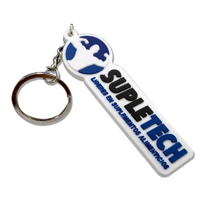 China Each Guangdong 2D Factory OEM Keychain Made Custom Logo Soft PVC 3D Rubber Key Chain For Apparel for sale