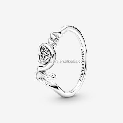 China Fashion Brand New Factory Original Pandoraer Charm Jewelry Wholesale Ring With Logo 925 Sterling Silver Rings for sale