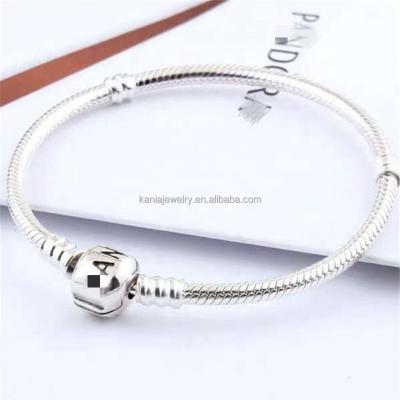 China Wholesale 925 Silver Belt LOGO Fashion New DIY Ladies Bracelet Jewelry Thailand Series Pandoraer Charm Pendant Bracelet CLASSIC Ladies Bracelet for sale