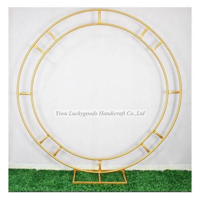 China LG20190603-9 Decoration Gold Round Circle Wedding Backdrop Home Decorations for sale