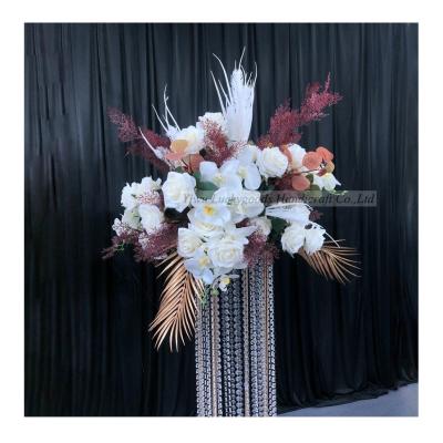 China Wedding table centerpiece LFB1545 artificial rustic rose flower ball for wedding table flower decoration for sale