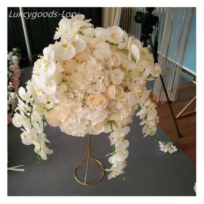 China Wedding table centerpiece LFB1475-1 artificial rose flower ball for wedding table flower decoration for sale