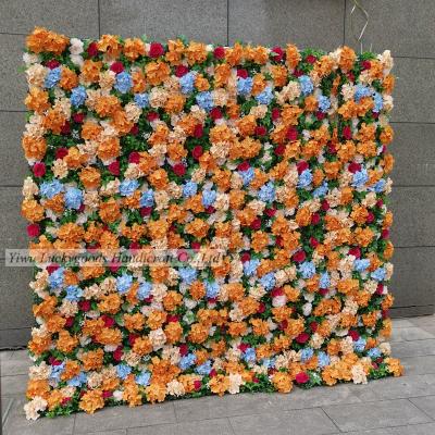 China LFB1226 Home Decoration Artificial Rose And Hydrangeas Flower Wall Wedding Decorations for sale