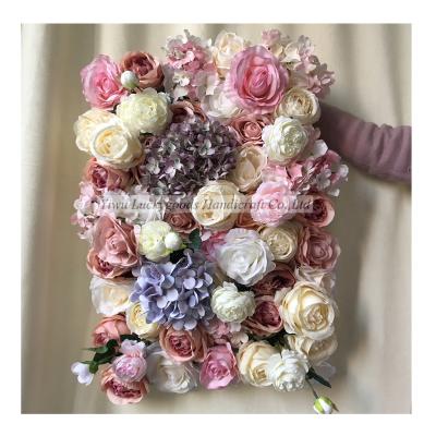 China LFB1518 Purple Rose Panel High Quality Variety Mounted Panel For Wedding Flower Wall for sale