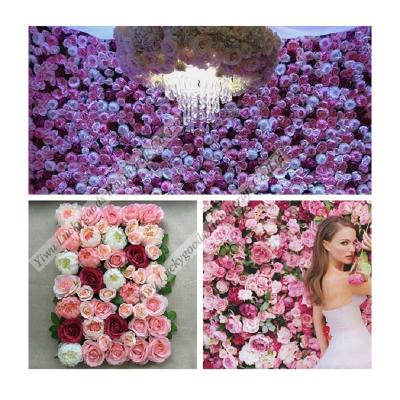 China LFB155 Ornament Plant Wholesale Customized Artificial Flower Wall For Stage Background Decoration for sale