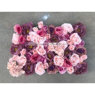 China Plant Wall LFB1043 Artificial Flower Wall Decor Green Vertical Flower Design Wall Tiles Flower Wall Backdrop for sale