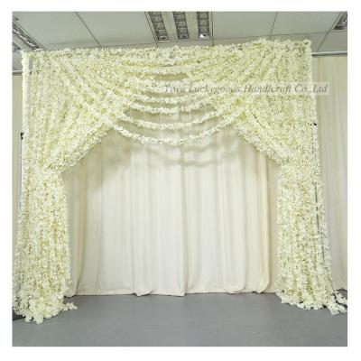 China LFB1540 Home Decoration White Wisteria Flowers Hanging Arch To Wedding Entrance Decorations for sale