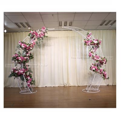 China 2019 New Artificial Wedding Purple Red And Greenery Flower Arch For Wedding Decorations for sale