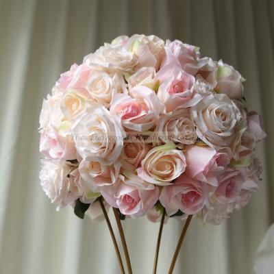 China Wedding table centerpiece LFB1454-1 artificial rose flower ball for wedding table flower decoration for sale