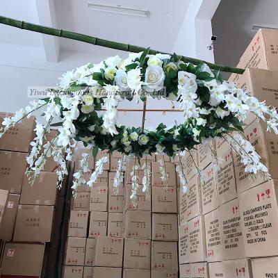 China LFB628 Durable Luxury Event Party Hanging Fake Flower Chandelier for sale