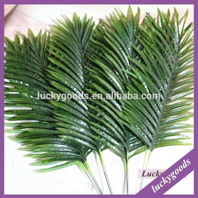 China Fake Palm Leaf LLV022 80cm Green Artificial Palm Leaf Wholesale for sale