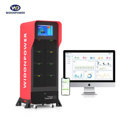 China Multi-Vehicle Capacity Battery Swapping Station 40-75V Dc-uitgang en multi-bescherming Veiligheidsbescherming voor prestaties Te koop