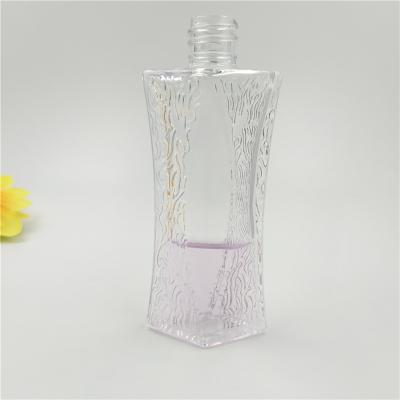 China Customized glass square perfume bottle filled empty cosmetic glass bottle perfume bottle logo printing for sale