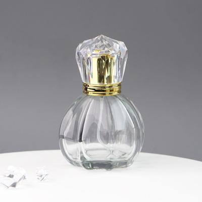 China Wholesale Custom Luxury Crystal Round 60ml Empty Perfume Bottle Glass Packaging Cosmetic 60ml for sale