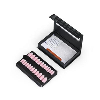 China Beautiful Recyclable Custom Artificial Nails Tips Magnetic Gift Box Packaging for sale