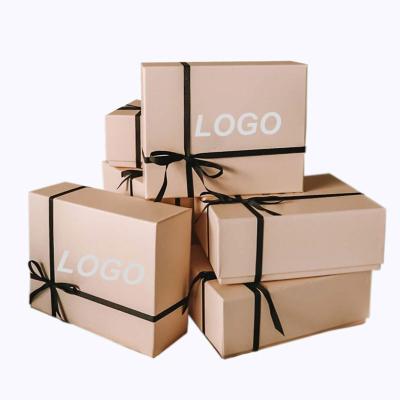 China Wholesale Custom Recyclable Luxury Eco Friendly Packaging Paper Gift Boxes With Ribbon for sale