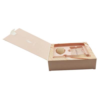 China Recyclable Custom Printing Makeup Tools Cosmetic Paper Box Clamshell Packaging Box for sale