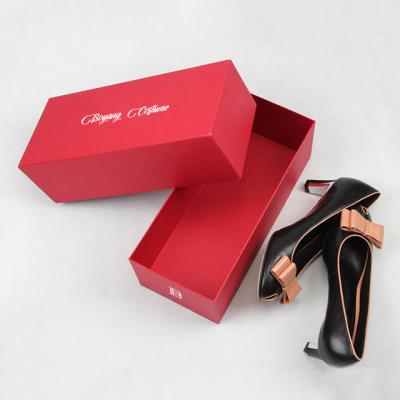 China Logo Printing Empty Customized Recyclable Luxury Custom Gift Boxes Shoe Paper Box Packaging With Logo for sale