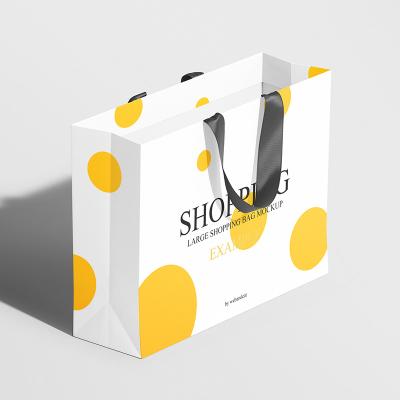 China Wholesale Luxury Recyclable Own Brand Gift Famous Custom Logo Printed Shopping Paper Bags for sale