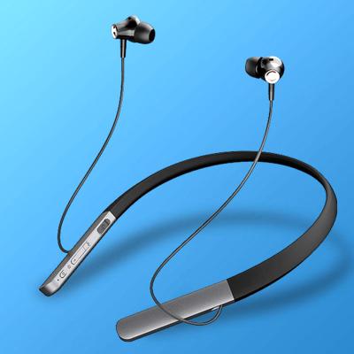 China 2021 Sports Wireless In-Ear Running ANC In-Ear Metal Magnet Neckband Earphone BT V5.0 Stereo Headset Hands Free for sale