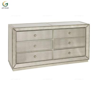 China Eco-Freindly Modern Mirrored Furniture Bedroom Drawers Chest Dresser for sale