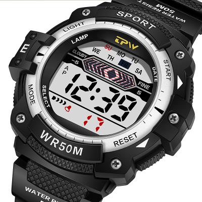 China Alarm Digital Movement Sports LCD Wrist Watch 3ATM Water Proof Digital Wrist Watch for sale