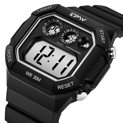 China New Style Men's Alarm Sports Digital Watch Water Proof Sports Watch for sale