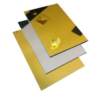 China Modern Exterior Wall Panels ACM Cladding Mirror Finish ACP Sheets ACP Wood Color For Exterior for sale