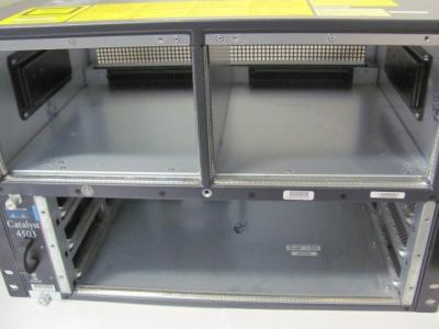 China 7U Cisco-Katalysator 4503 Chassis met Ventilatordienblad 3 de Overtolligheid ws-c4503-e van de Groevenmacht Te koop