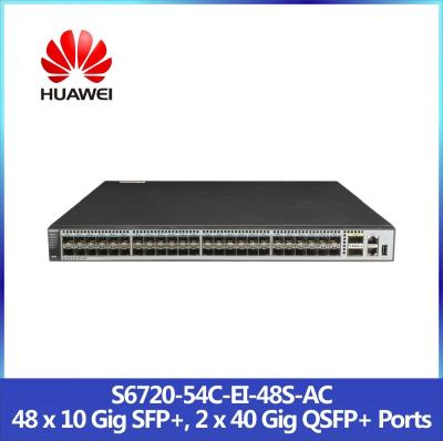 China 50 Ports HUAWEI Network Switches With SFP+ And QSFP+ S6720-54C-EI-48S-AC 10G for sale