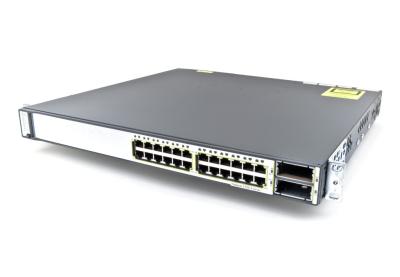 China Catalizador de Cisco interruptores de 3750 séries, cremalheira de interruptores empilhável WS-C3750E-24PD-S montável de Cisco à venda