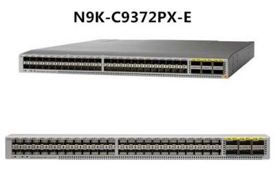 China 54 Port Cisco Nexus Switches With 48p 10G SFP + And 6p 40G QSFP + N9K-C9372PX-E for sale