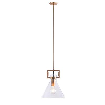 China Indoor Suites Modern Clear Glass Pendant Light E26 Base Pendant Light For Home Decoration for sale