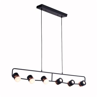 China Modern Industrial Adjustable Led Modern Pendant Light And Linear Pendant Chandelier For Bar Kitchen Pendant Light for sale