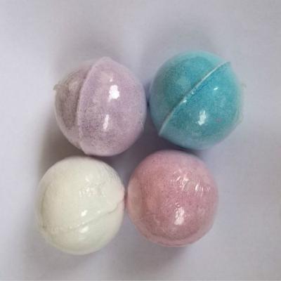 China Sea Salt Wholesale 60G Bubble Bath Ball Fizzer Bomb Scented Bath Salt Ball for sale