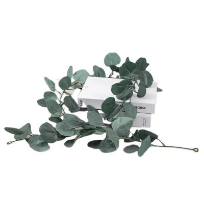 China Party Garden Decor Plastic Ivy Leaves Hanging Greenery Artificial Eucalyptus Flower Garland for sale