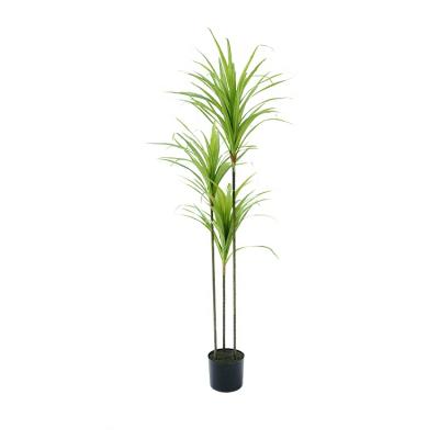 China Wholesale Vivid Home Indoor Decorative Plastic Palm Plant Artificial Bonsai Trees for sale