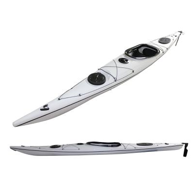 China New ABS 2022 Lightweight Fast Type ABS Thermoformed Kayak Single Kayak Fishing Kayak With Pedals for sale