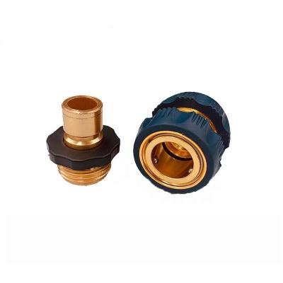 China Grosna Hose Quick Connector Solid Brass Body Metal Fittings Water Hose Connector For Garden Spout for sale