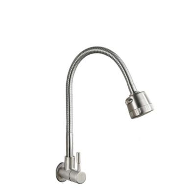 China Modern Kitchen Brushed Nickel Faucet Pull Out Single Hole Sprayer ABS Sus 304 Kitchen Faucet Mixing Faucet for sale