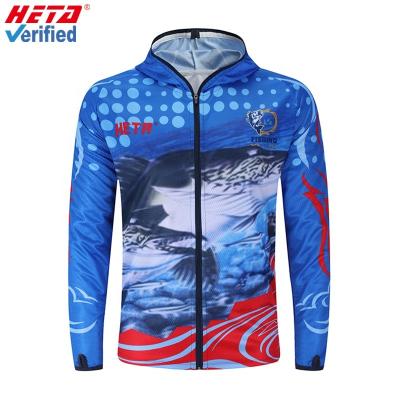 China Antibacterial UV Protection Shirts Quick Dry Fishing Sleeve Long With Hooded Shirt Professional Wholesale Custom Fishing Shirts for sale