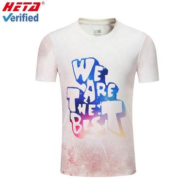 China Fashion QUICK DRY Sublimation Printing Custom Printed T-shirt Polyester T-shirt for sale