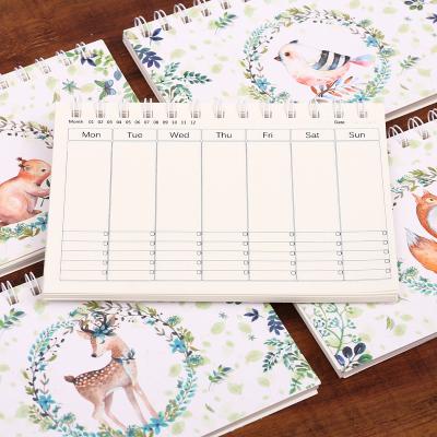 China Printed Undated Custom Printed Hardcover Spiral Agenda Planner List for sale