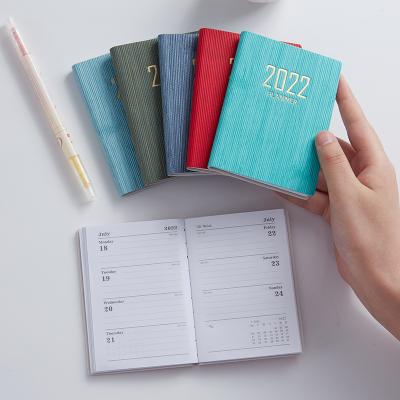 China 2022 Mini A7 Size PU Leather Journal Softcover Planner for sale