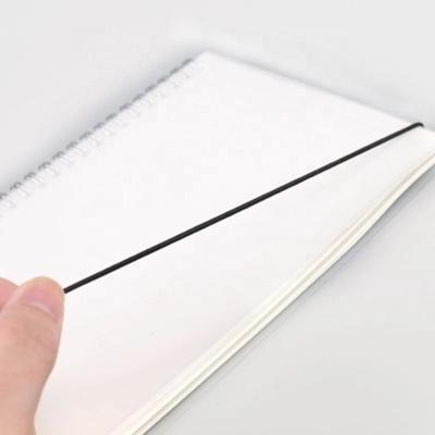 China Transparent line pp spiral bulk school supplies b5 a5 a6 spiral notebook for sale