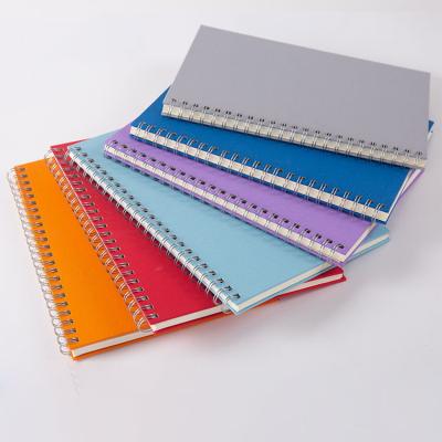 China Wholesale custom hardcover book logo printed hardcover spiral notebook with color pages for sale