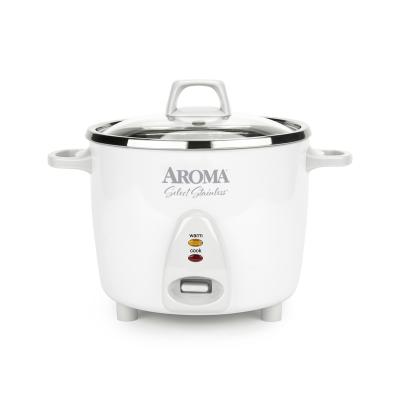 China Outside AROMA 14-Cup (cooked)/3Qt. Selected Stainless Rice and Grain Cooker, Stainless Steel Inner Pot, One Touch Operation for sale